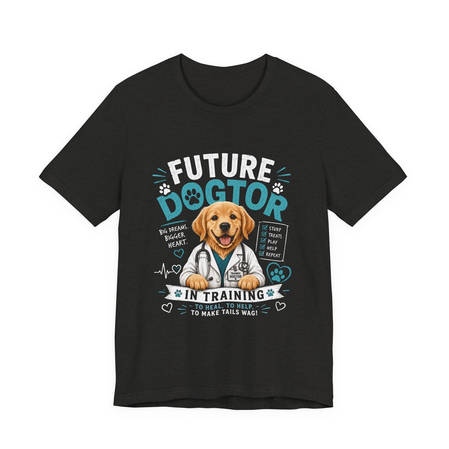 Future Dogtor In Training T-Shirt – Cute Golden Retriever Vet Tee