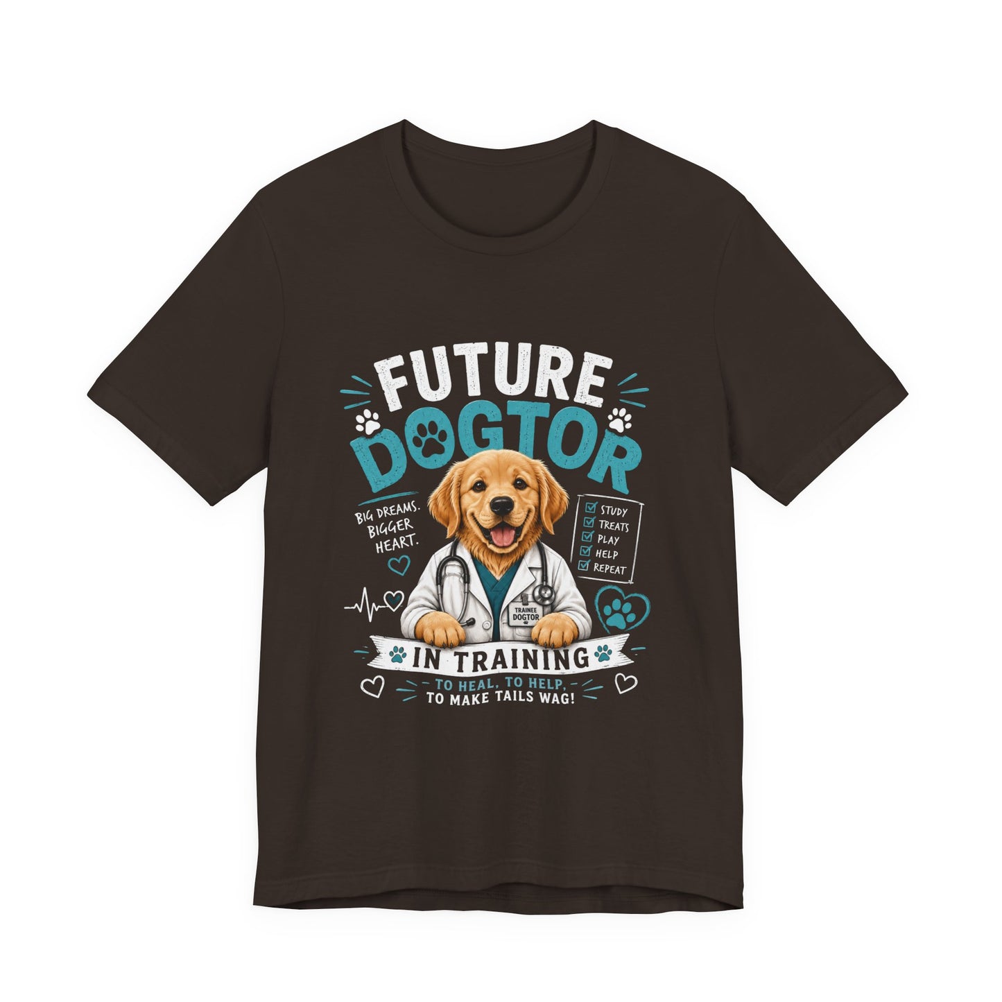 Future Dogtor In Training T-Shirt – Cute Golden Retriever Vet Tee