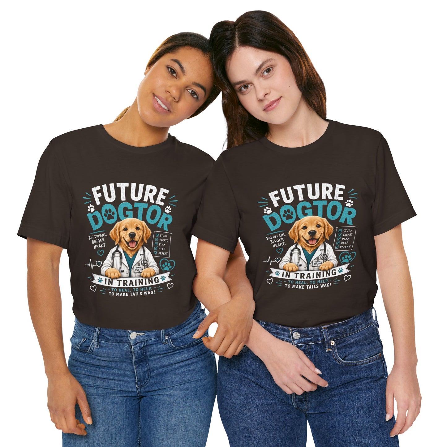 Future Dogtor In Training T-Shirt – Cute Golden Retriever Vet Tee