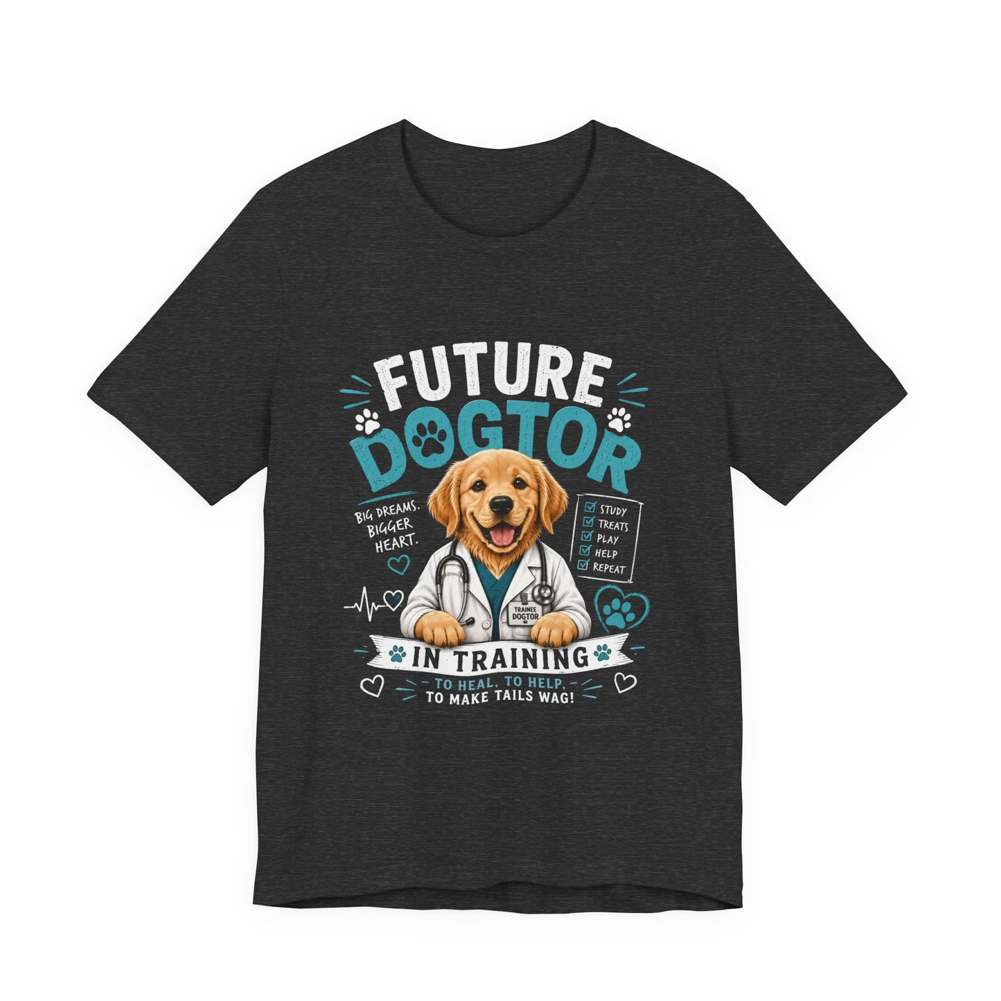 Future Dogtor In Training T-Shirt – Cute Golden Retriever Vet Tee